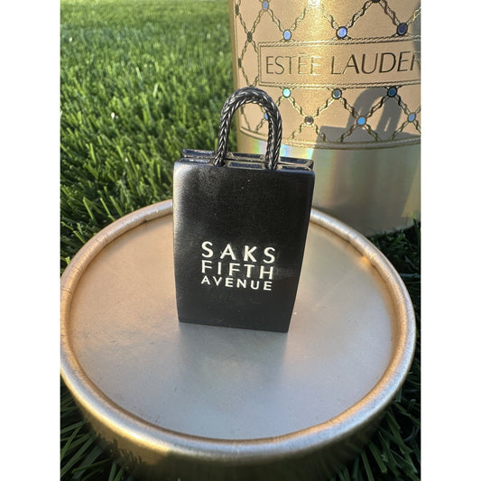 ⭐️Estee Lauder Saks Fifth Avenue Shopping Bag Perfume Solid⭐️