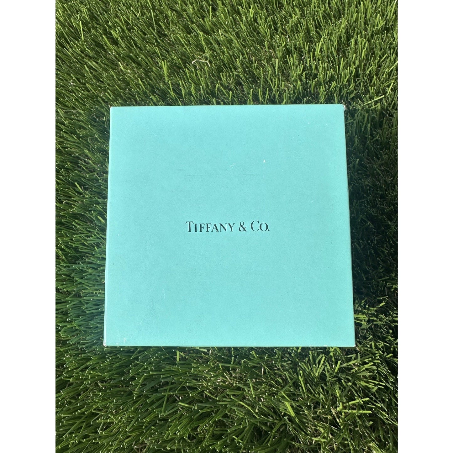 2" Small Tiffany Blue Gift Box White Porcelain Bone China Trinket Jewelry