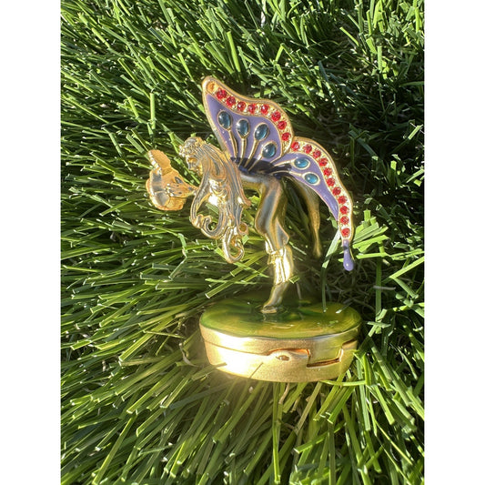 ⭐️Estee Lauder PLEASURES "ENCHANTED FAIRY" Solid Perfume Compact with Pouch⭐️