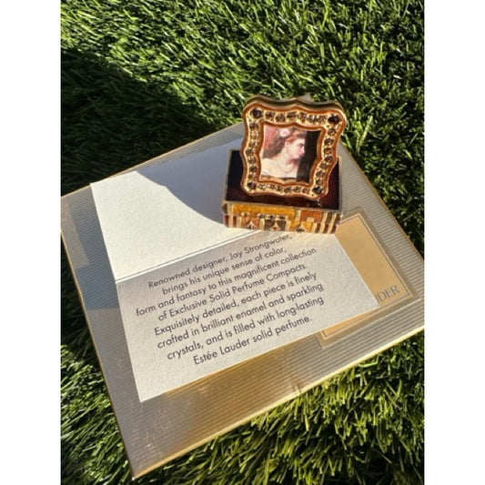 ESTEE LAUDER PERFUME COMPACT RARE 2002 ROMANTIC EDITION MIBB ~ BEAUTIFUL