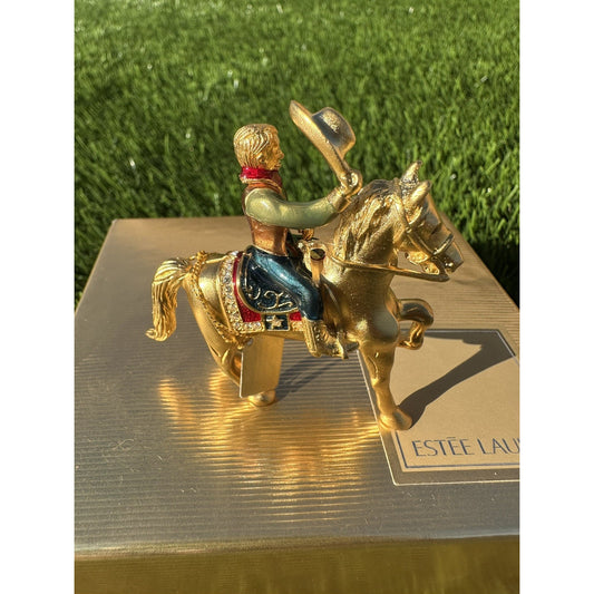 ⭐️Estee Lauder “Rodeo Cowboy” Solid Perfume Compact Equestrian⭐️