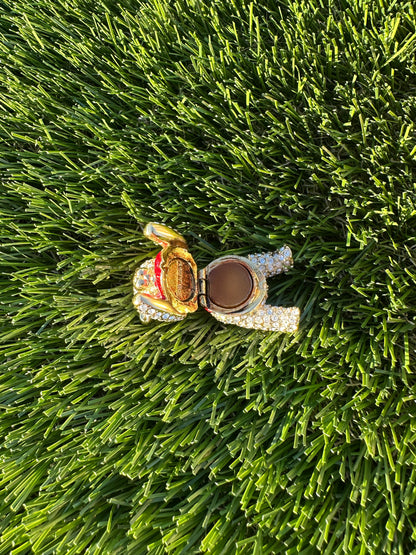 Vintage Estée Lauder Crystal Teddy Bear Perfume Compact / Trinket