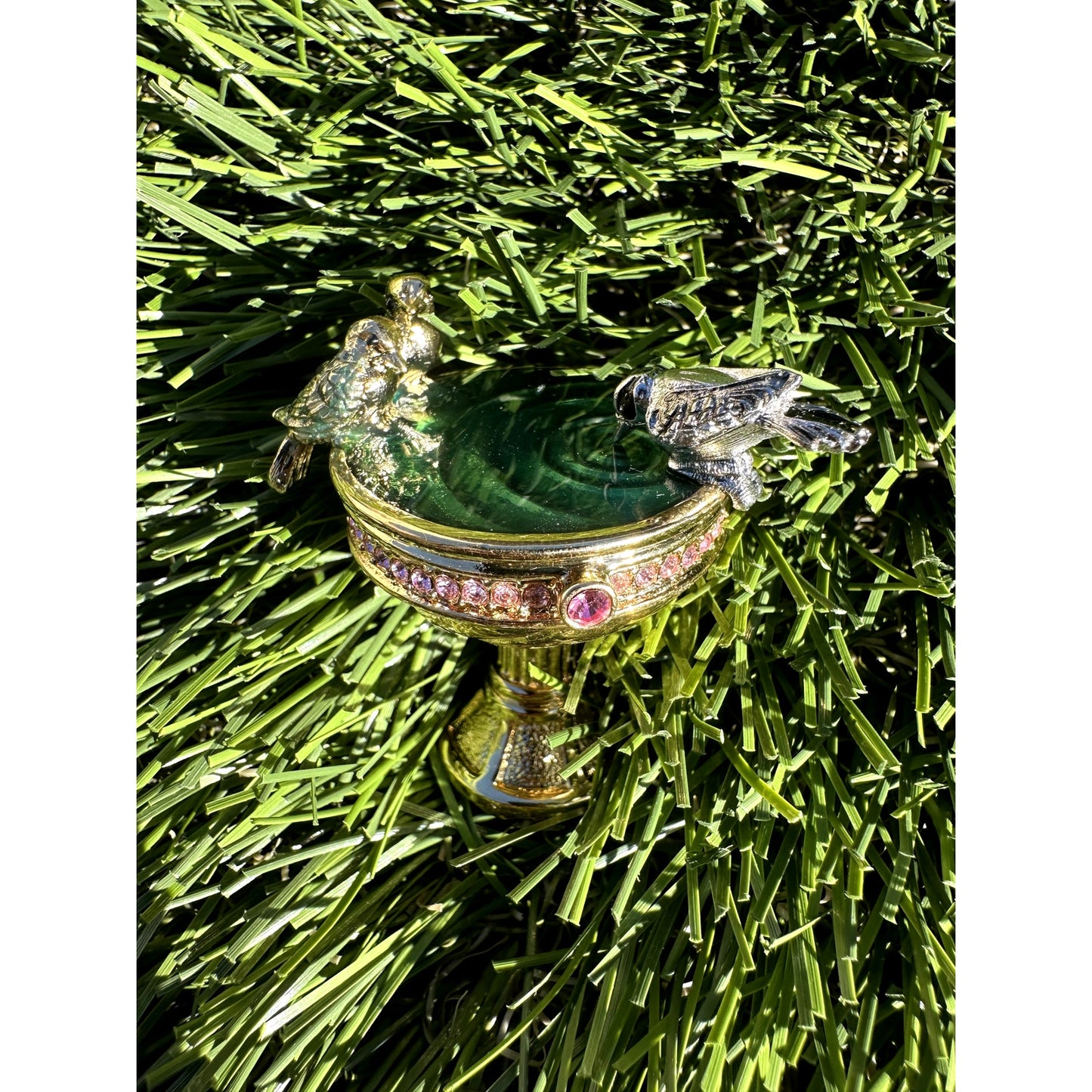 ⭐️Estee Lauder Solid Perfume Compact Bird Bath Birdbath⭐️