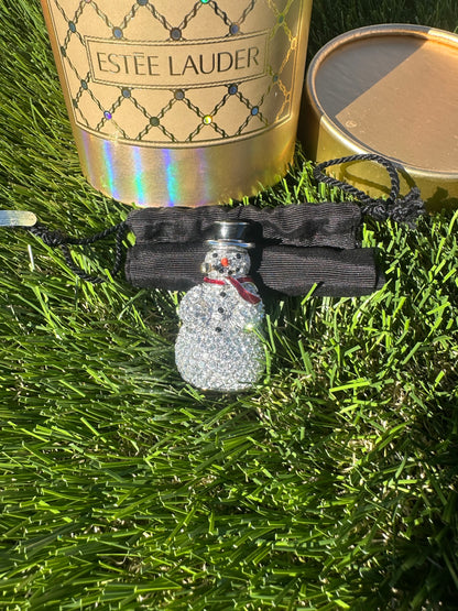 Estée Lauder Sparkling Snowman Compact Perfume Trinket
