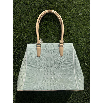 Pristine & Authentic Brahmin Medium Asher Tote – Sea Glass Tri-Texture