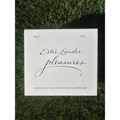 ⭐️Estee Lauder PLEASURES "ENCHANTED FAIRY" Solid Perfume Compact with Pouch⭐️