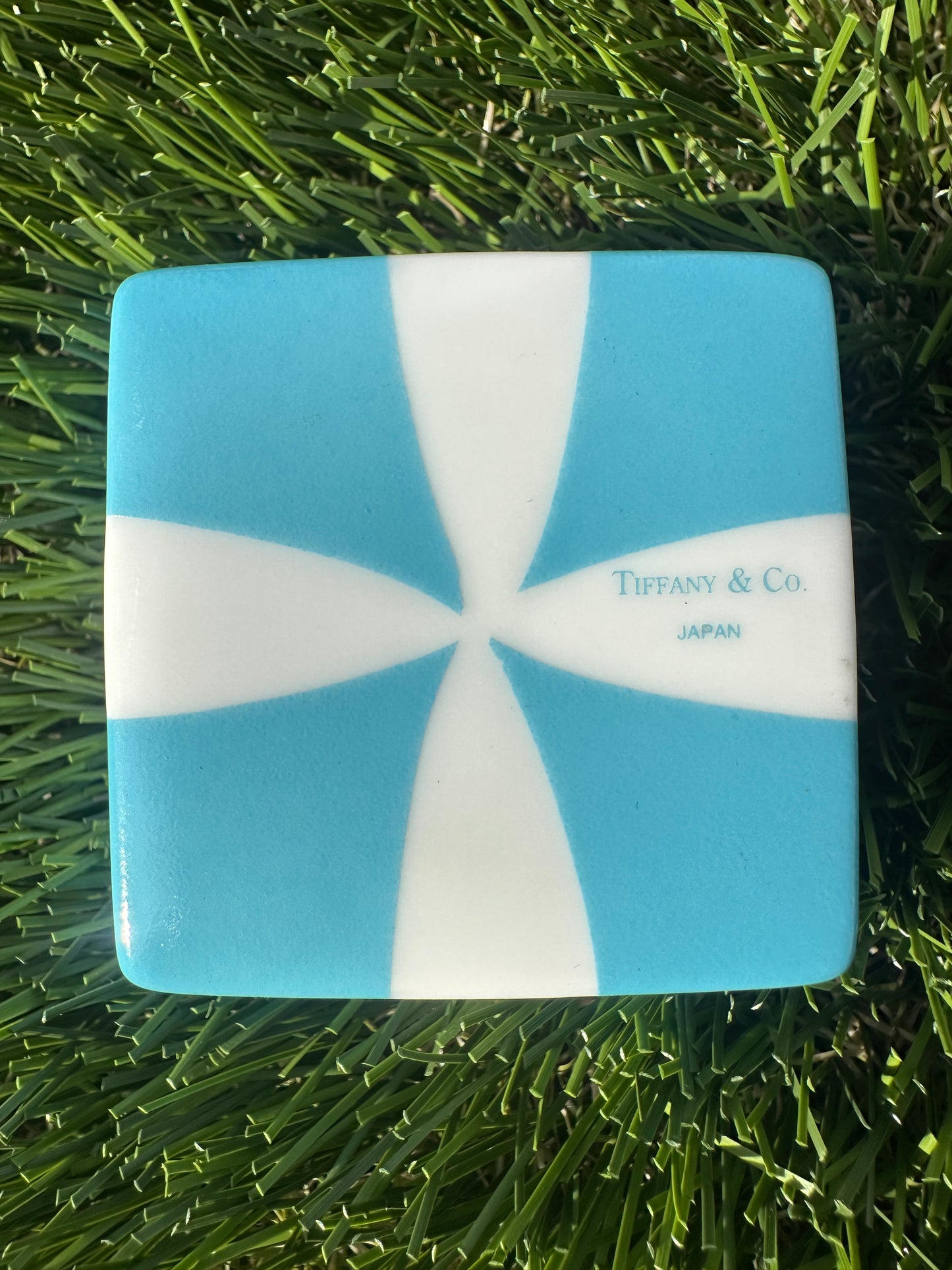 Tiffany Blue Gift Box Trinket 2 Inch Bone China Porcelain