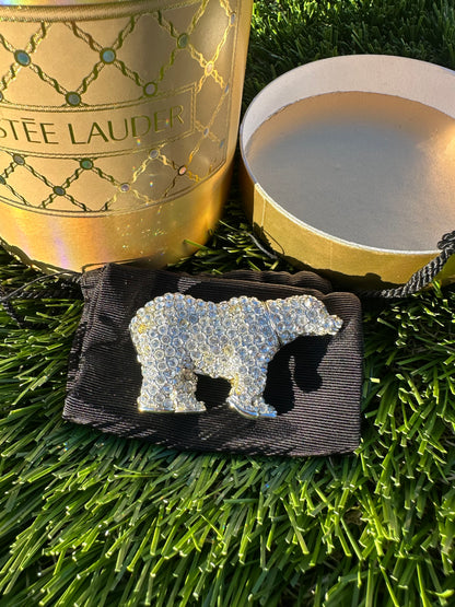 Estée Lauder sparkling Polar Bear Solid Perfume Compact Trinket