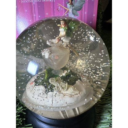 Vintage Nordstrom Exclusive Holiday 2002 Holly Frost Enchanted Beauty Snow Globe