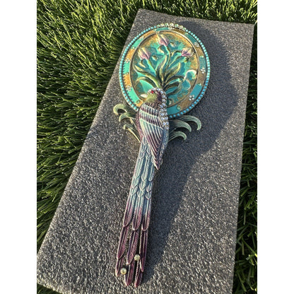 ⭐️ Two's Company Mandalay Austrian Crystal Hand Mirror⭐️