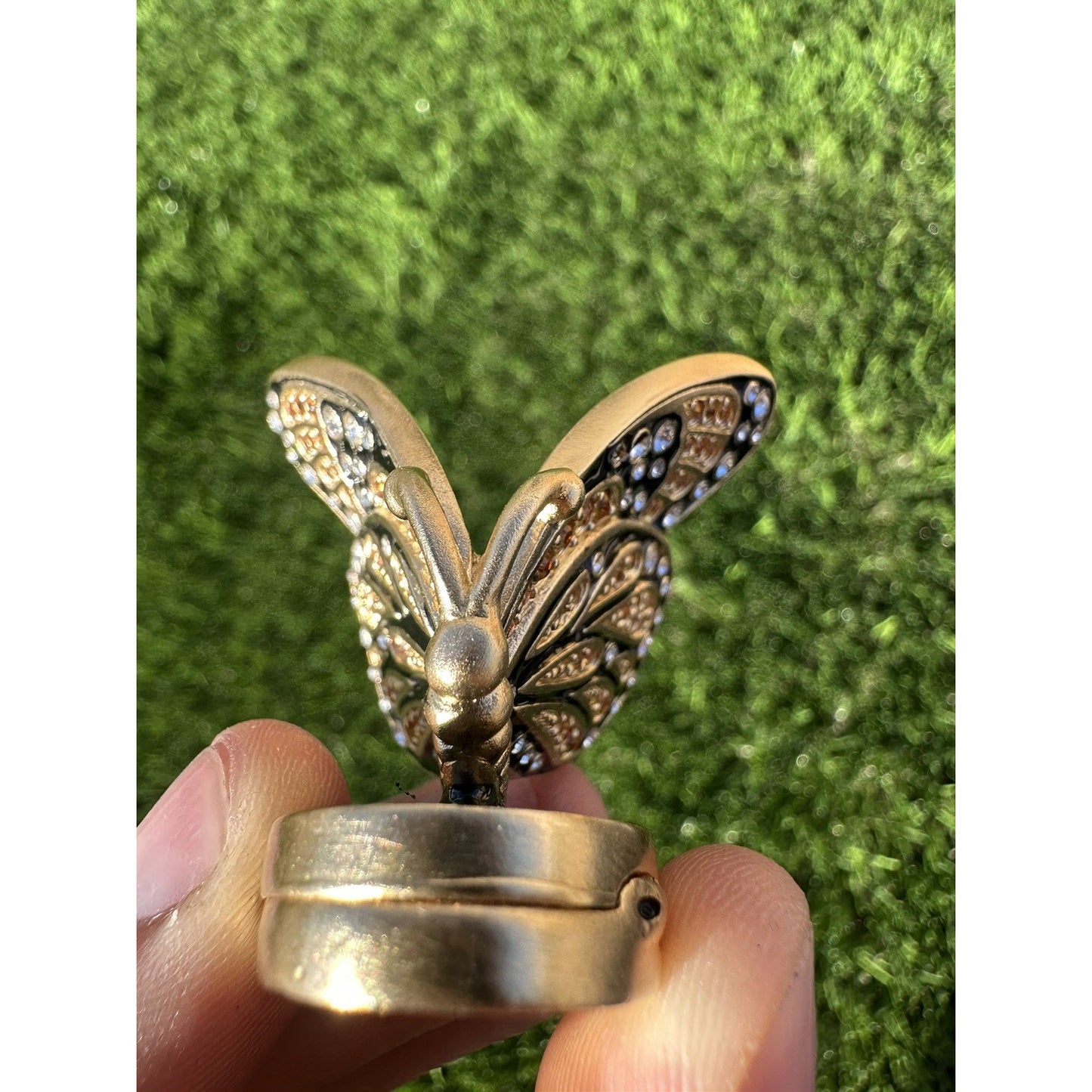 ⭐️Estee Lauder Bejeweled Butterfly 2007 Solid Perfume Compact Beautiful⭐️