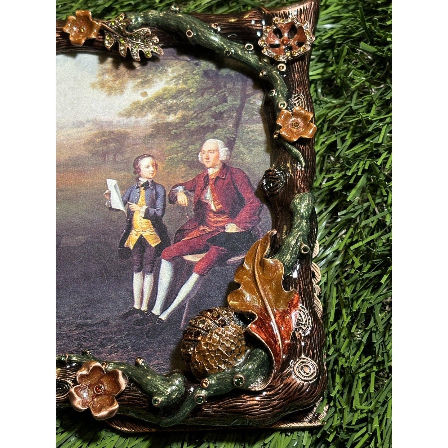 ⭐️ Jay Strongwater Art Nouveau Florentino Frame Flora & Fauna Collection⭐️