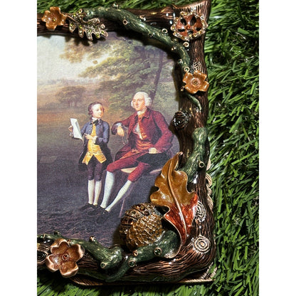 ⭐️ Jay Strongwater Art Nouveau Florentino Frame Flora & Fauna Collection⭐️