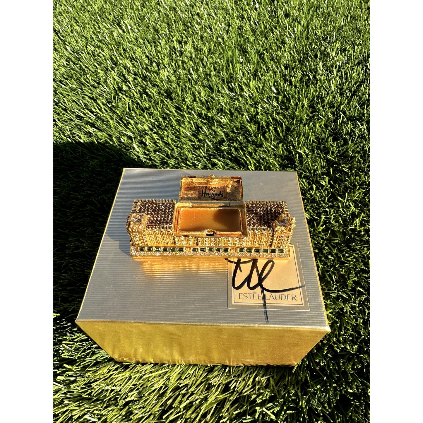 Estee Lauder Harrods Palace Compact Boxed & Hand signed