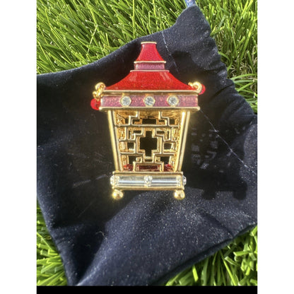 NIB Estee Lauder 2009 Jeweled Lantern Solid Perfume Compact Pure White Linen NEW