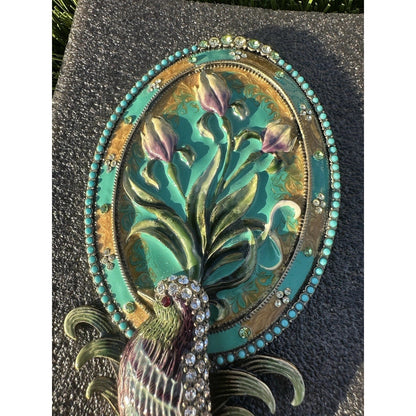 ⭐️ Two's Company Mandalay Austrian Crystal Hand Mirror⭐️