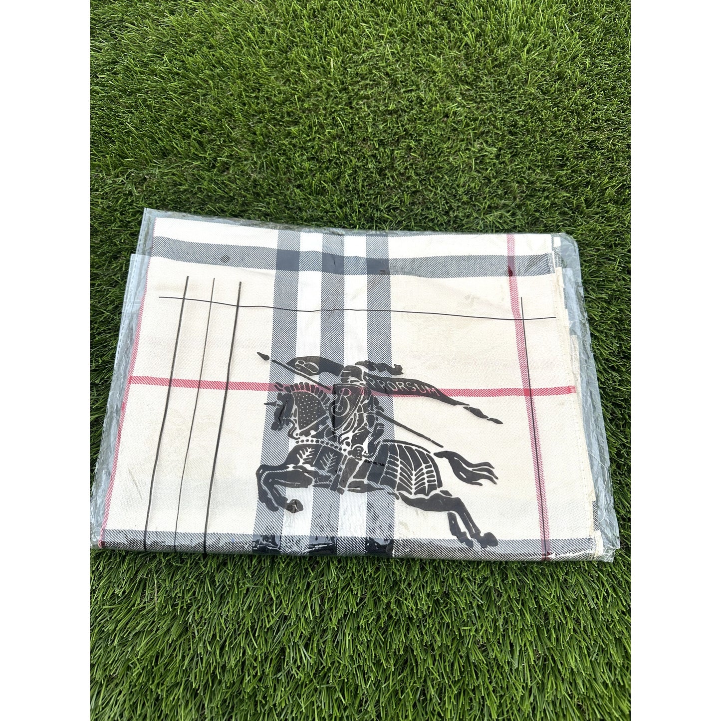 NWT Vintage Burberry London Cashmere Scarf - Unopened Deadstock - 102PQ Beetroot