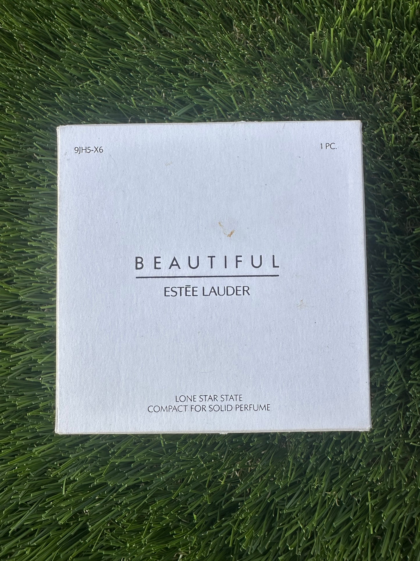 Estée Lauder Cowboy Boot Solid Perfume Compact Trinket with Spinning Spur