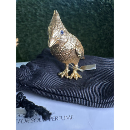 Estee Lauder Golden Bird Solid Perfume Compact 2010 NEW!