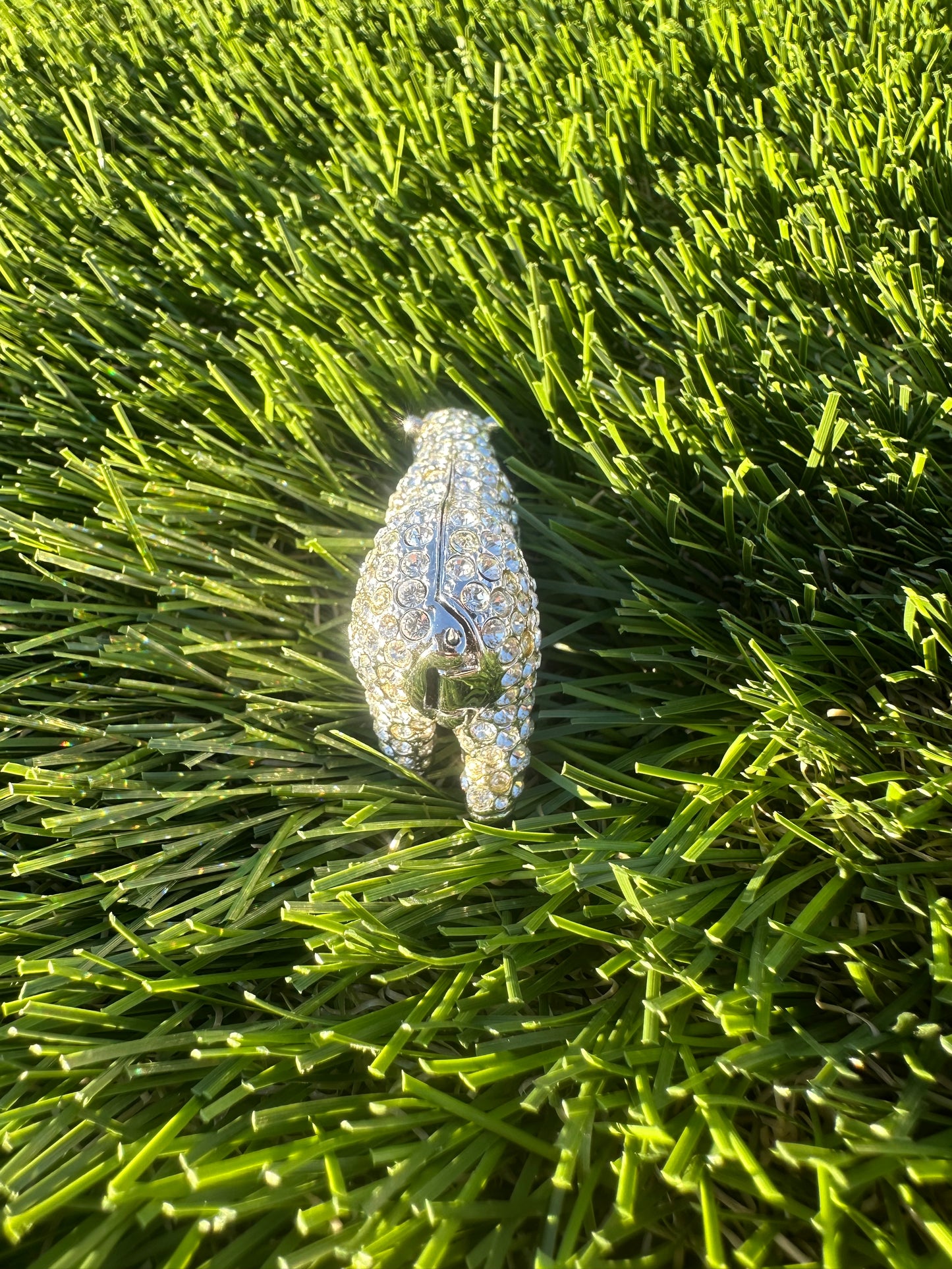 Estée Lauder sparkling Polar Bear Solid Perfume Compact Trinket