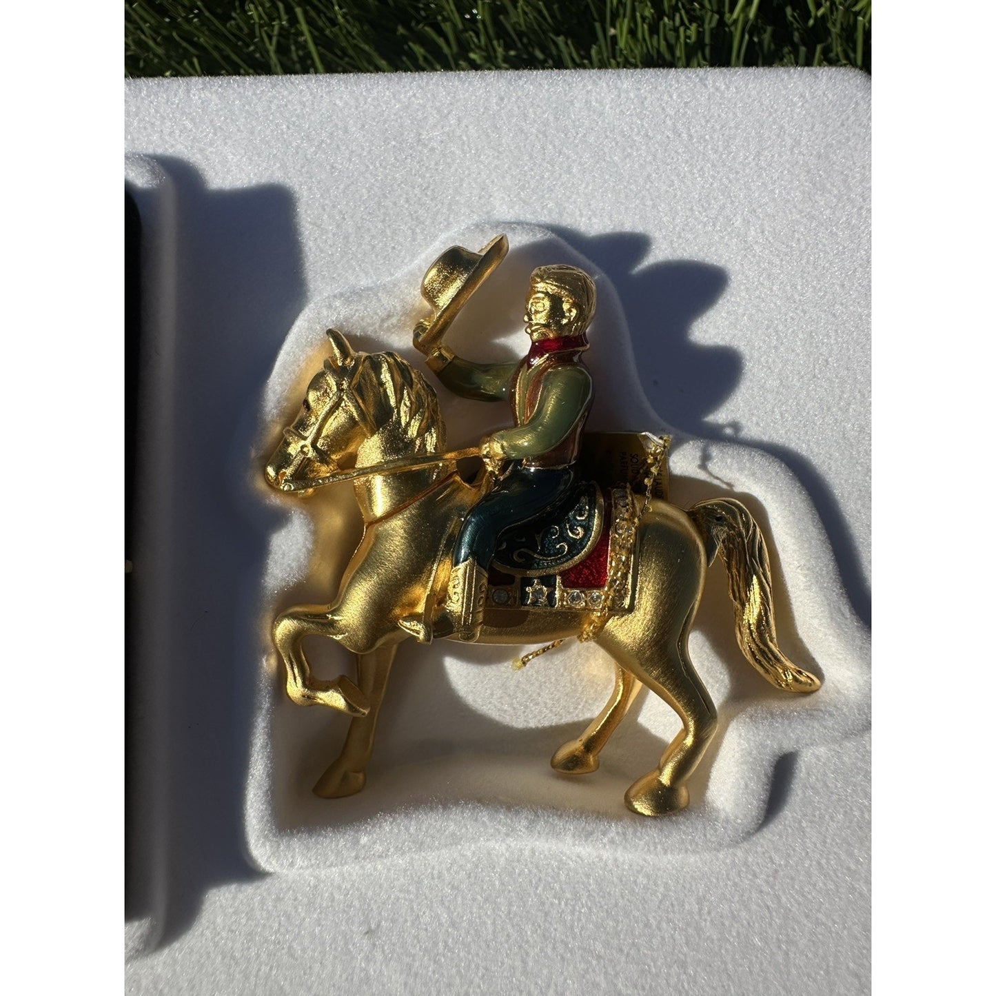 ⭐️Estee Lauder “Rodeo Cowboy” Solid Perfume Compact Equestrian⭐️