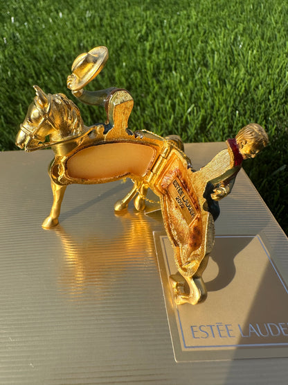 Estée Lauder Cowboy Solid Perfume Compact Trinket