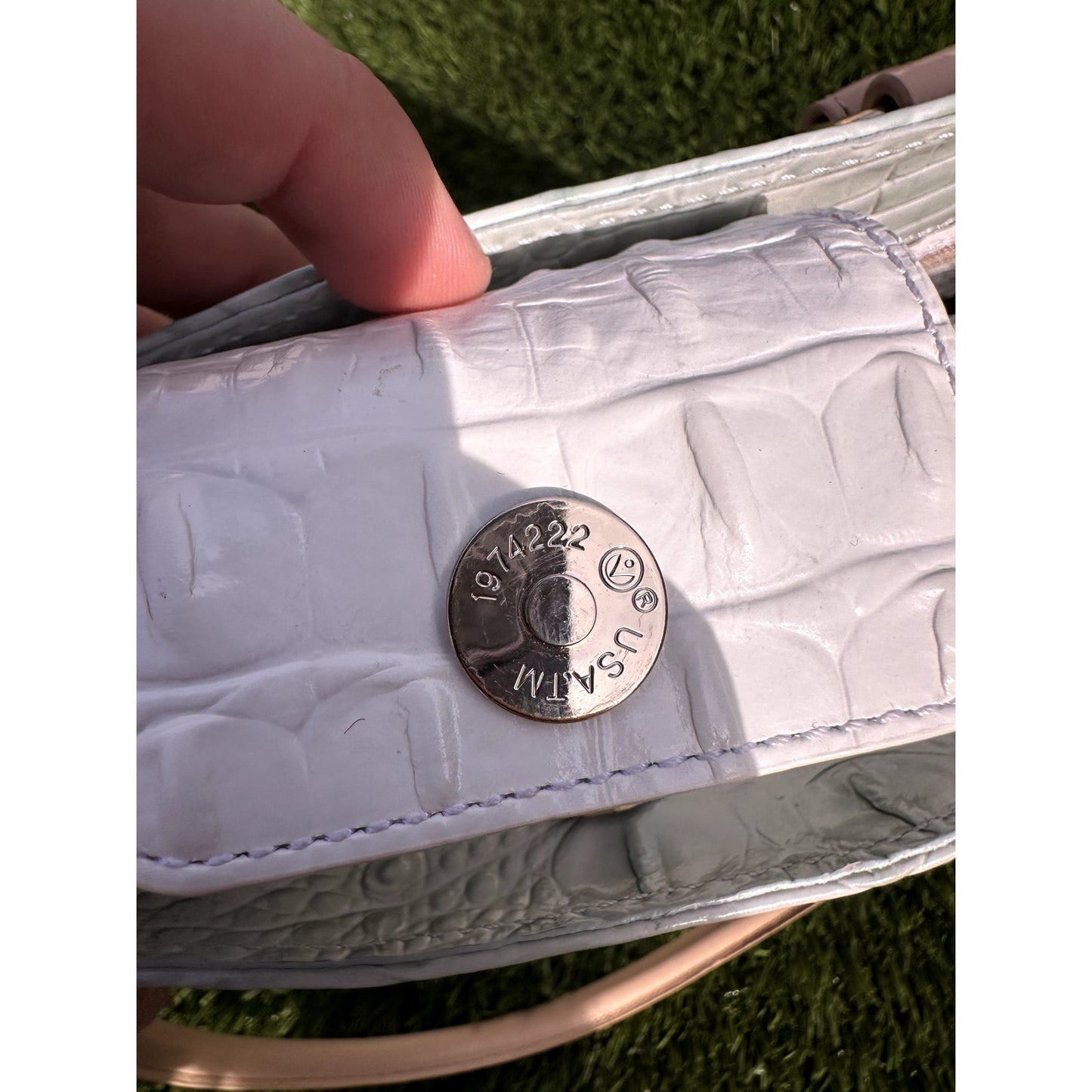 Pristine & Authentic Brahmin Medium Asher Tote – Sea Glass Tri-Texture