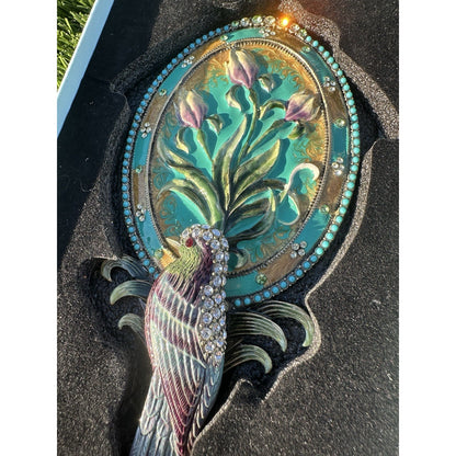 ⭐️ Two's Company Mandalay Austrian Crystal Hand Mirror⭐️