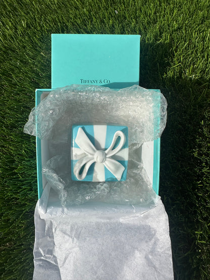 Tiffany Blue Gift Box Trinket 2 Inch Bone China Porcelain