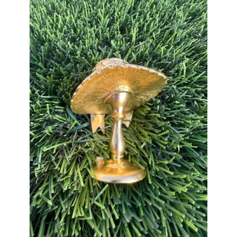Estee Lauder Goldtone " Sun Bonnet” Compact for solid Pleasures Perfume 2000 BN