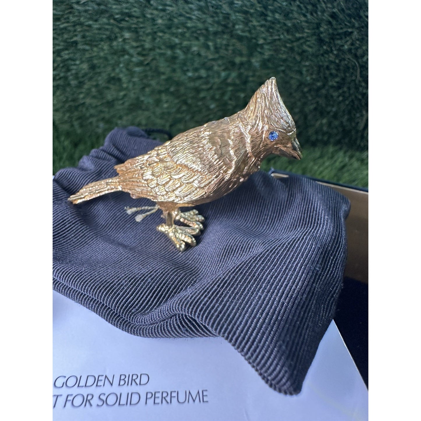 Estee Lauder Golden Bird Solid Perfume Compact 2010 NEW!