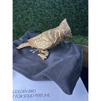 Estee Lauder Golden Bird Solid Perfume Compact 2010 NEW!