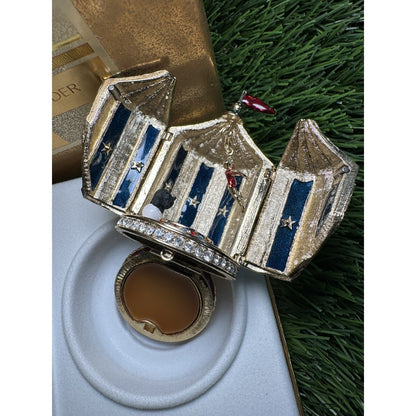 Estée Lauder Beautiful Circus Tent Solid Perfume Compact 2001 w/ Box