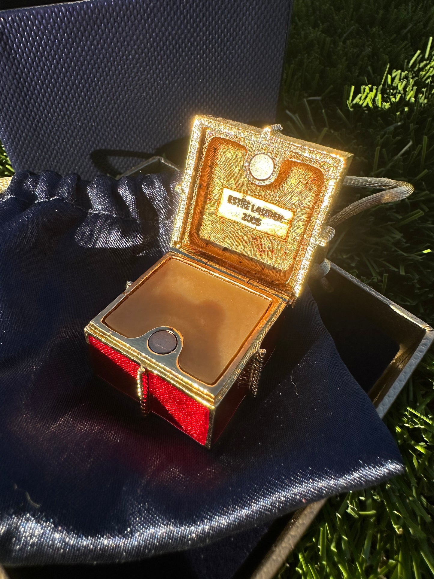 Rate Estée Lauder Holiday Gift Box Perfume Compact Trinket