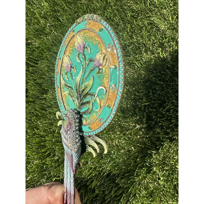 ⭐️ Two's Company Mandalay Austrian Crystal Hand Mirror⭐️