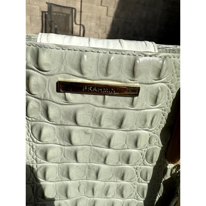 Pristine & Authentic Brahmin Medium Asher Tote – Sea Glass Tri-Texture