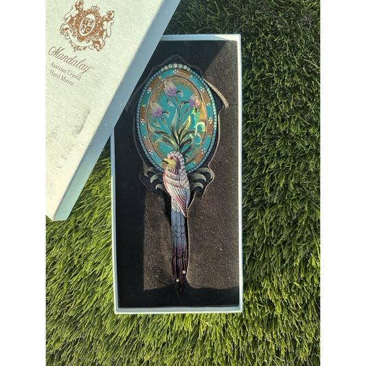 ⭐️ Two's Company Mandalay Austrian Crystal Hand Mirror⭐️