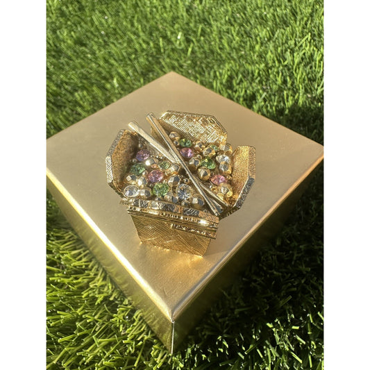 ⭐️2009 Estee Lauder PLEASURES "GLIMMERING TAKE OUT" Solid Perfume Compact⭐️