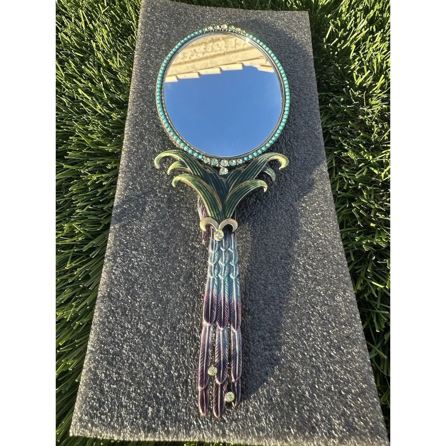 ⭐️ Two's Company Mandalay Austrian Crystal Hand Mirror⭐️