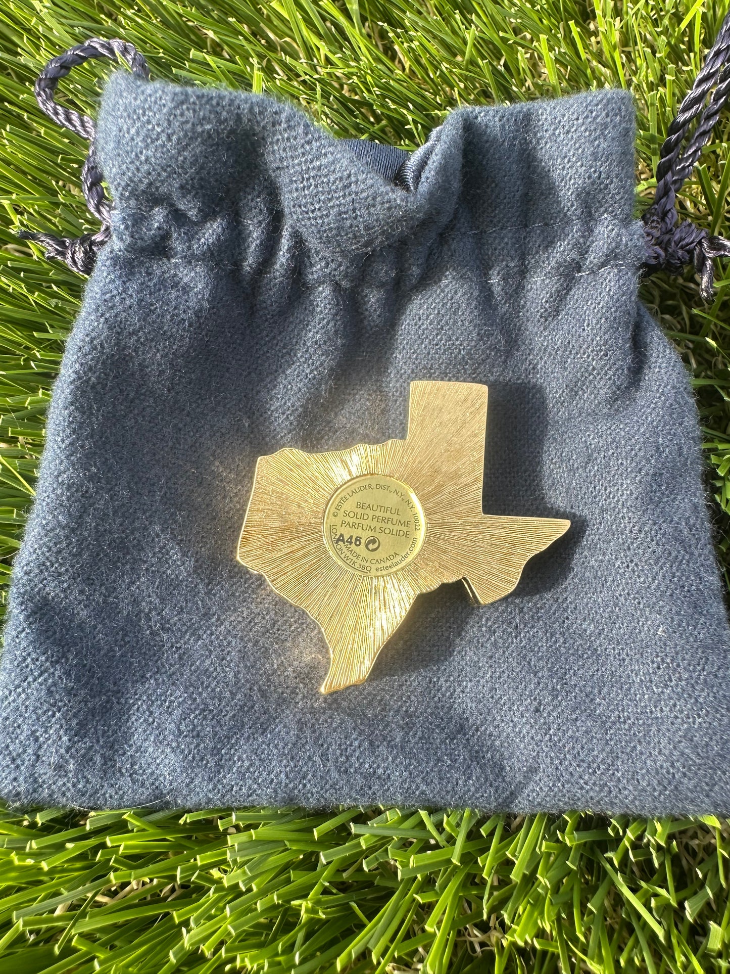 Estée Lauder Lone Star State Solid Perfume Compact Trinket