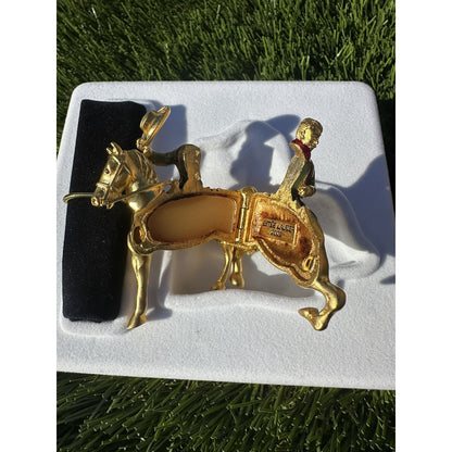 ⭐️Estee Lauder “Rodeo Cowboy” Solid Perfume Compact Equestrian⭐️