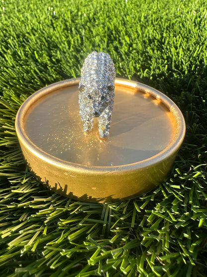 Estée Lauder sparkling Polar Bear Solid Perfume Compact Trinket