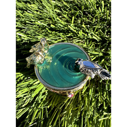 ⭐️Estee Lauder Solid Perfume Compact Bird Bath Birdbath⭐️