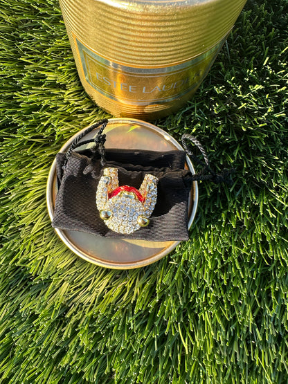 Vintage Estée Lauder Crystal Teddy Bear Perfume Compact / Trinket