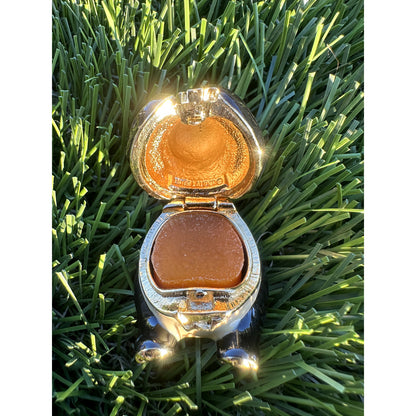 NIB! 1998 - Estee Lauder Knowing Panda Perfume Compact With Velvet Bag