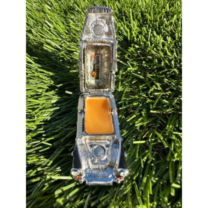 Estee Lauder Pleasures London Taxi Solid Perfume Compact NIB Gold Case + Box