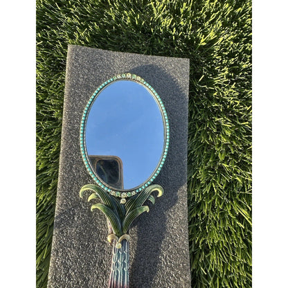 ⭐️ Two's Company Mandalay Austrian Crystal Hand Mirror⭐️