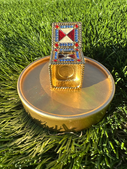 RARE Estée Lauder Jack in the Box Perfume Compact Trinket