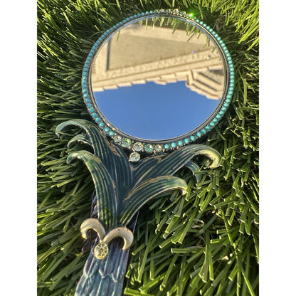 ⭐️ Two's Company Mandalay Austrian Crystal Hand Mirror⭐️