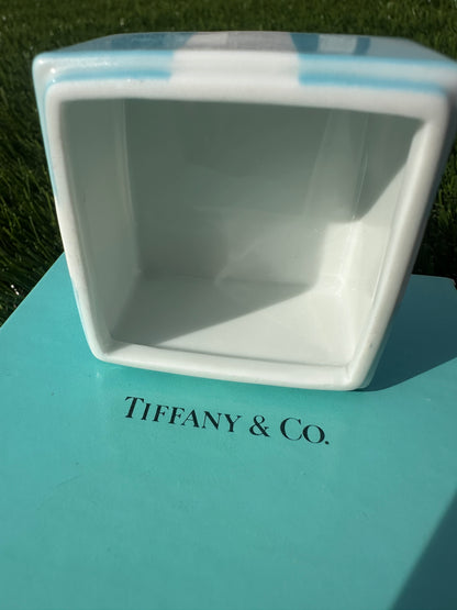 Tiffany Blue Gift Box Trinket 2 Inch Bone China Porcelain